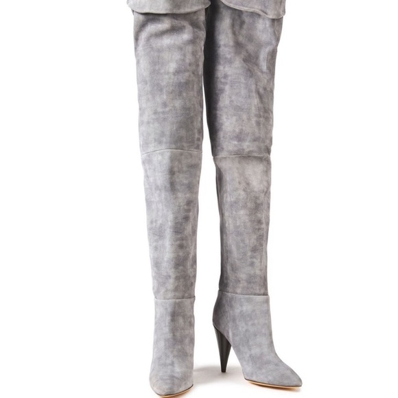IRO Gray Over the Knee Boots - Picture 3 of 7